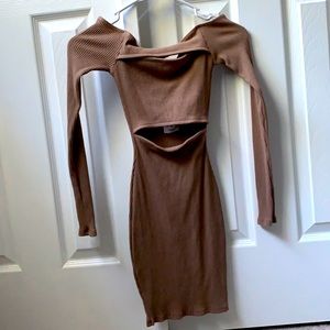 Long Sleeve Cutout Dress